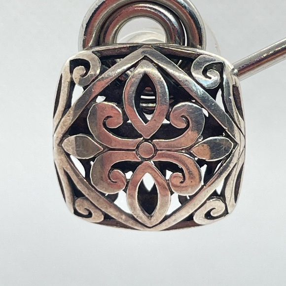 Janice Girardi Sterling Silver Earrings w Flor de Lis Design; Marked 925 JDG! - Picture 5 of 13